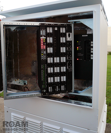 MTC 6227 Temperature Control Cabinet Open With Site Equipment Installed